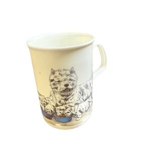 Roy Kirkham Westie Dog Lovers Fine Bone China Mug England 1990 West Highland VTG